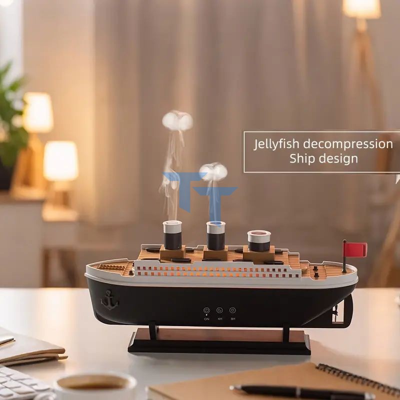 Gemi Tasarımlı Hava Nemlendirici Titanic - Buhar Makinesi Aroma Difüzörü